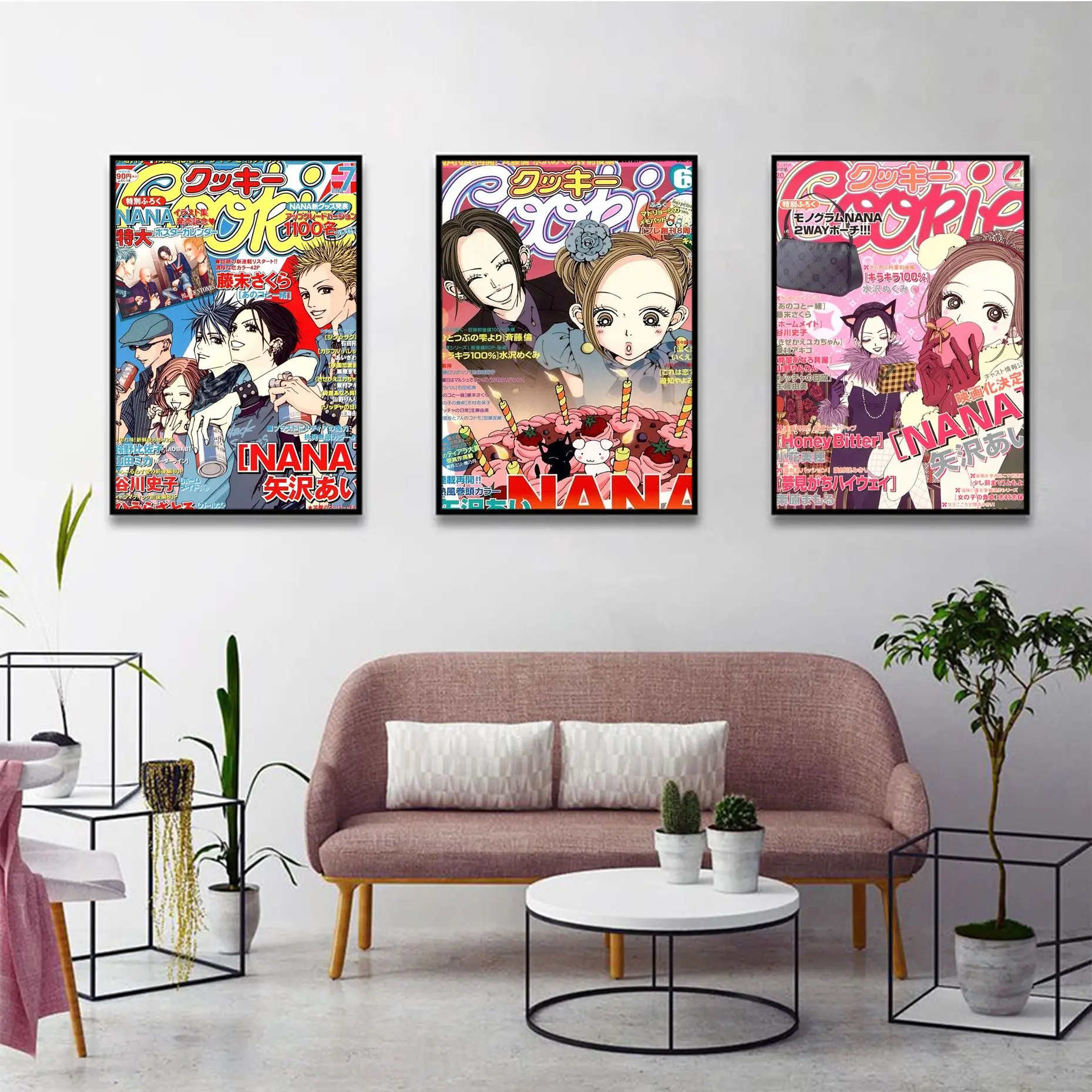 

Japanese Classic Anime NANA Anime Posters Sticky Whitepaper Sticker DIY Room Bar Cafe Aesthetic Art Wall Painting