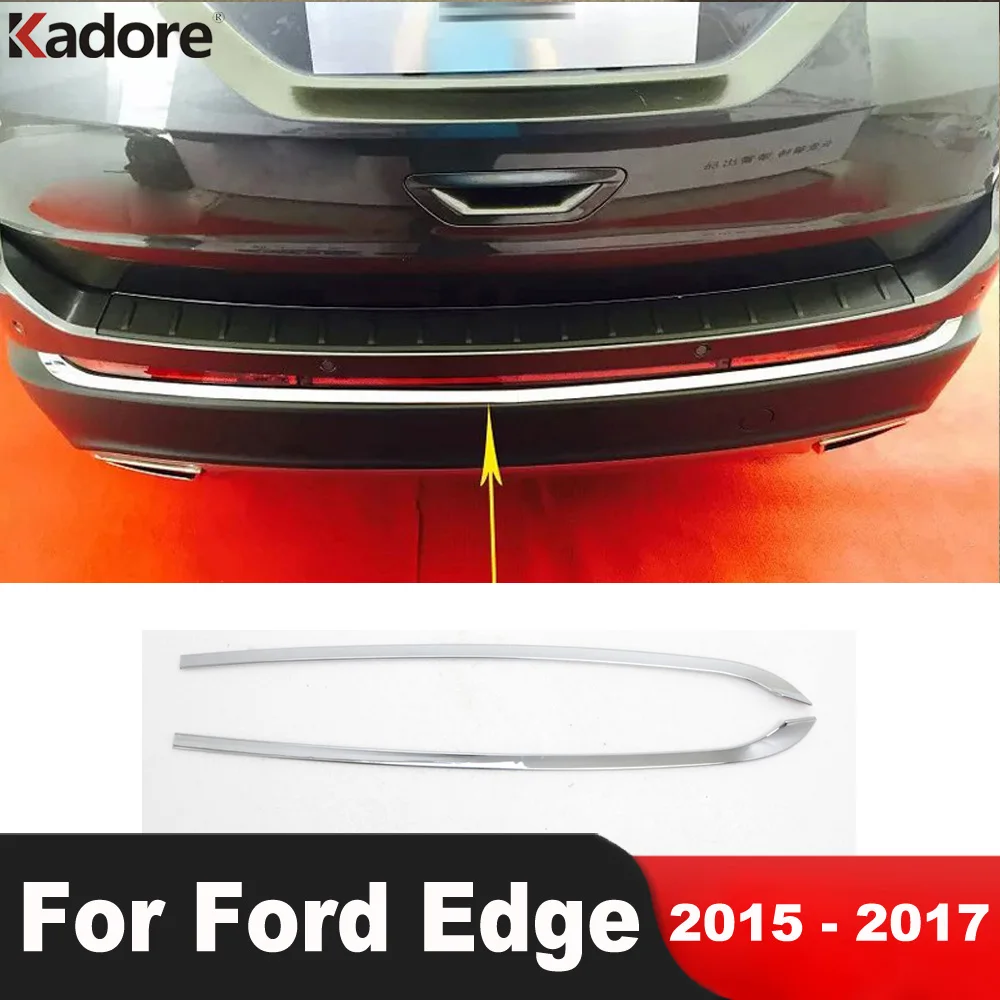 Накладка на задний бампер для Ford Edge 2015 2016 2017, хромированная лента для молдинга автомобильной двери, внешние аксессуары 
Накладка на задний бампер для Ford Edge 2015 2016 2017, хромированная лента для молдинга автомобильной двери, внешние аксессуары