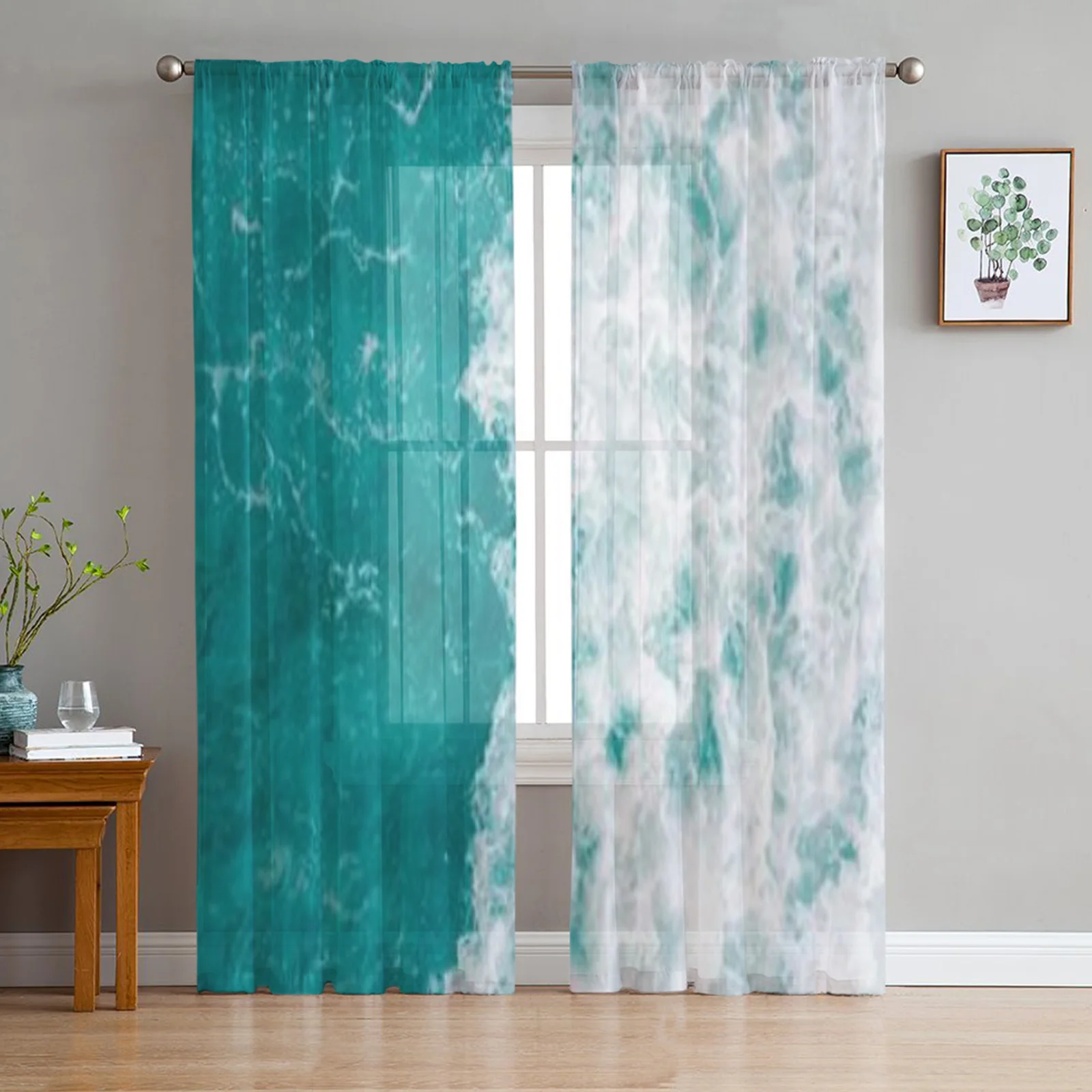 Turquoise Water Wave on Ocean Surface Window Curtains for Living Room Girl Bedroom Tulle Curtains Kitchen Veil Chiffon Drapes
Turquoise Water Wave on Ocean Surface Window Curtains for Living Room Girl Bedroom Tulle Curtains Kitchen Veil Chiffon Drapes