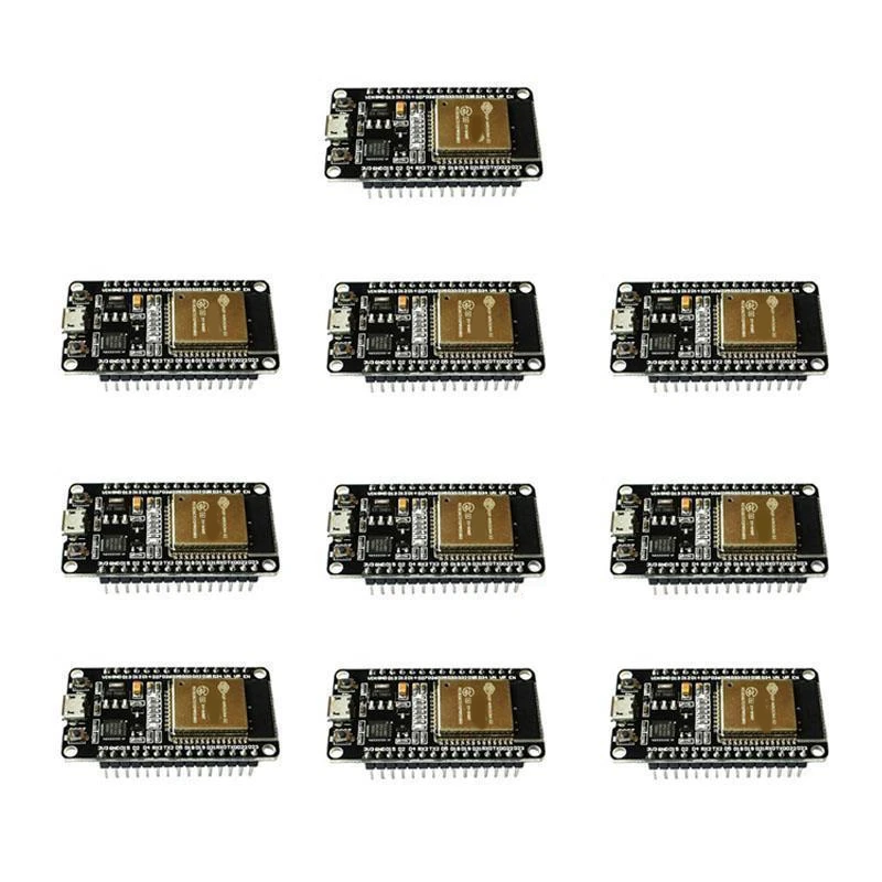10Pcs ESP-32 Development Board Wireless Wifi Bluetooth-Compatible Module Dual Core CP2102 Filters Module 2.4Ghz RF
10Pcs ESP-32 Development Board Wireless Wifi Bluetooth-Compatible Module Dual Core CP2102 Filters Module 2.4Ghz RF