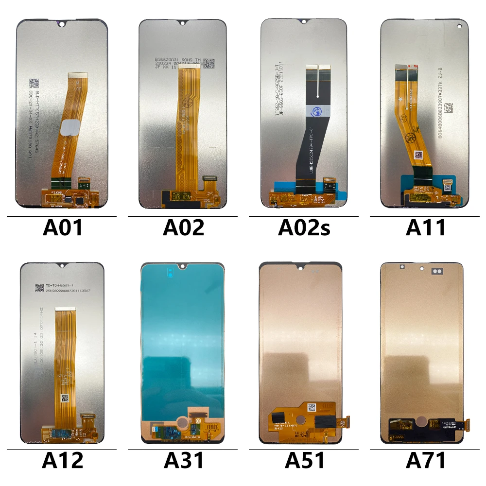 New LCD Display and Touch Screen Digitizer Assembly Replacement For Samsung A01 A02 A02S A11 A12 A31 A51 A71 LCD Sensor
New LCD Display and Touch Screen Digitizer Assembly Replacement For Samsung A01 A02 A02S A11 A12 A31 A51 A71 LCD Sensor