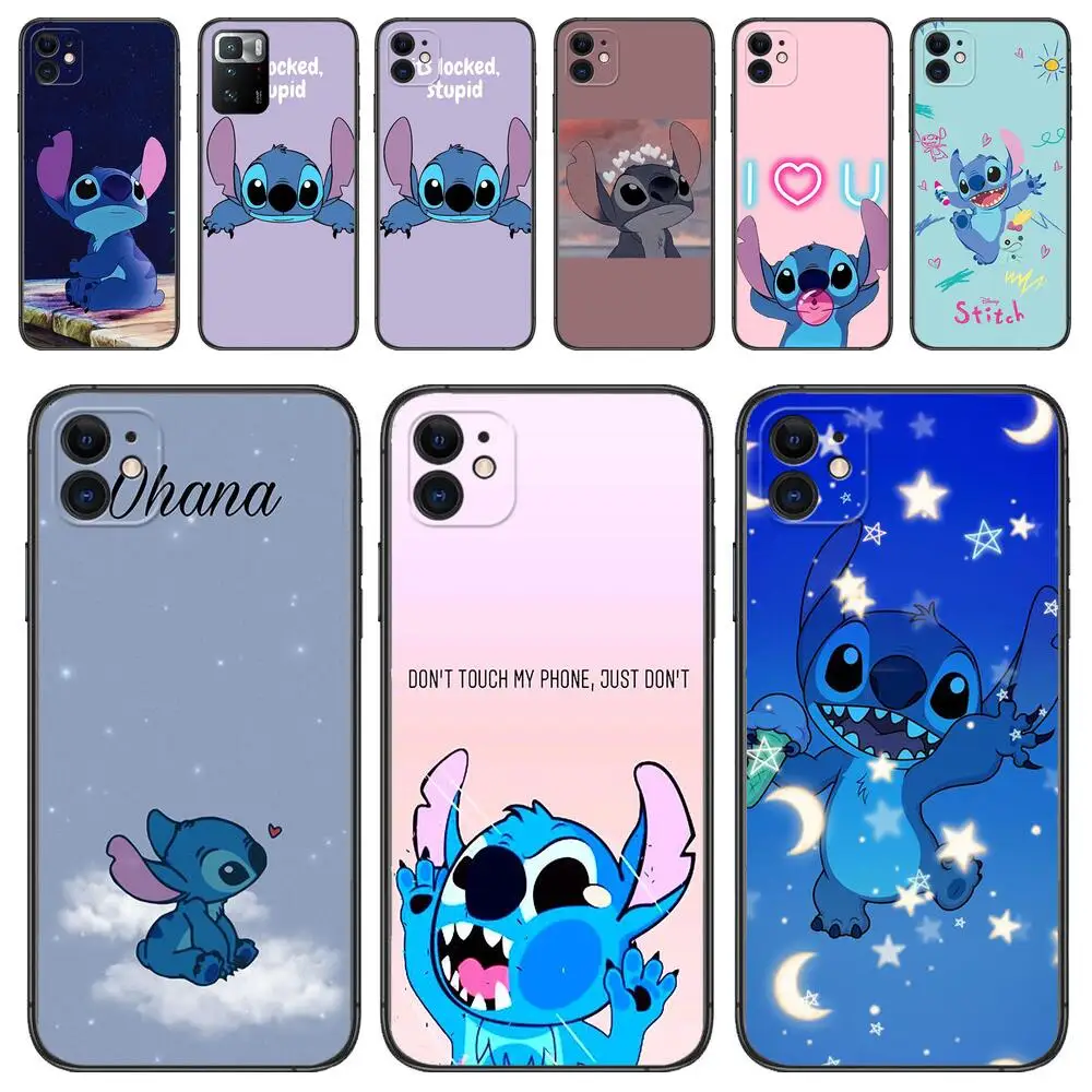 Stitch cartoon Black TPU phone Case For IPhone 13 12 11 Pro Max Mini SE XR X XS Max 8Plus 7plus 6 6S New Shell phone Case
Stitch cartoon Black TPU phone Case For IPhone 13 12 11 Pro Max Mini SE XR X XS Max 8Plus 7plus 6 6S New Shell phone Case