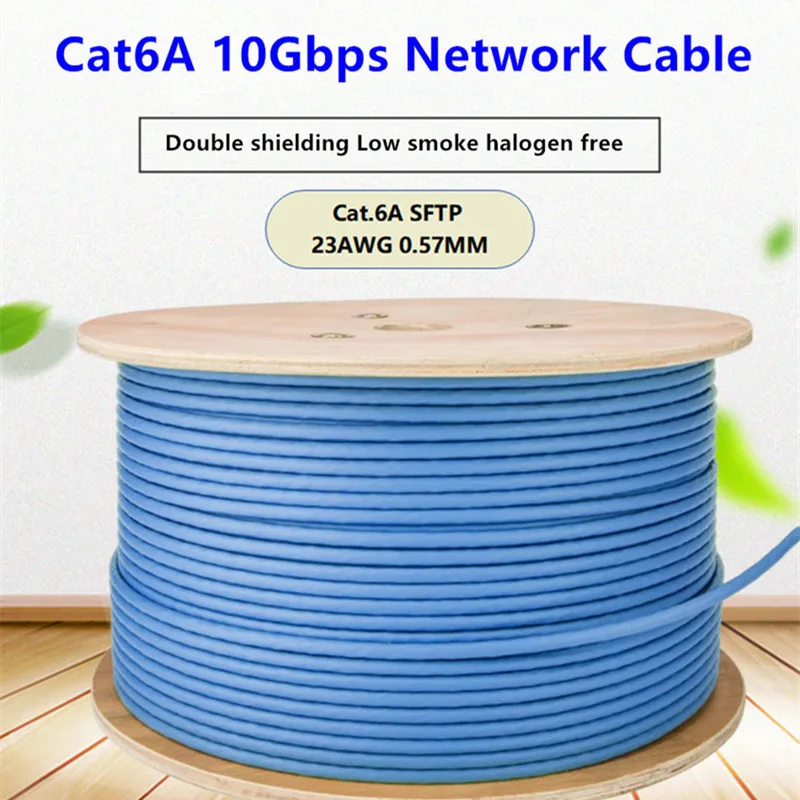 RJ45 Cat6A Ethernet Cable SFTP 10Gbps Double Shielding High Speed Internet Network Cable RJ 45 Home Computer Broadband Lan Wire
RJ45 Cat6A Ethernet Cable SFTP 10Gbps Double Shielding High Speed Internet Network Cable RJ 45 Home Computer Broadband Lan Wire