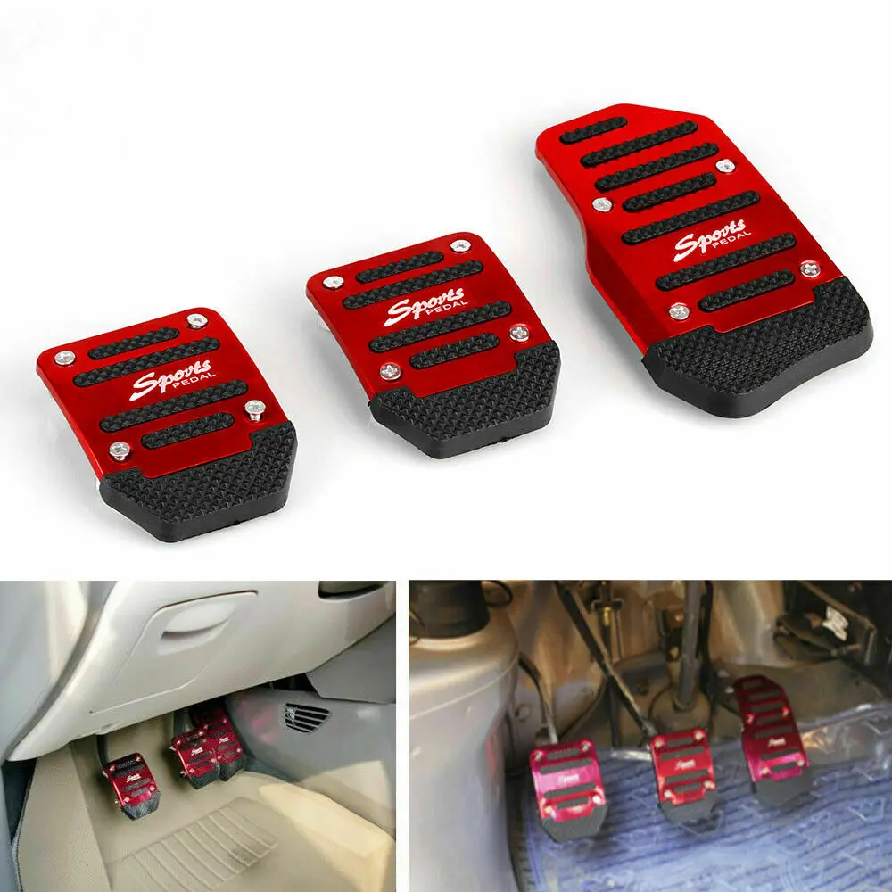 3Pcs Universal Racing Manual Non-Slip Foot Pedals Pad Cover Styling Aluminum MT Brake Accelerator Clutch Car Interior Accessory
3Pcs Universal Racing Manual Non-Slip Foot Pedals Pad Cover Styling Aluminum MT Brake Accelerator Clutch Car Interior Accessory