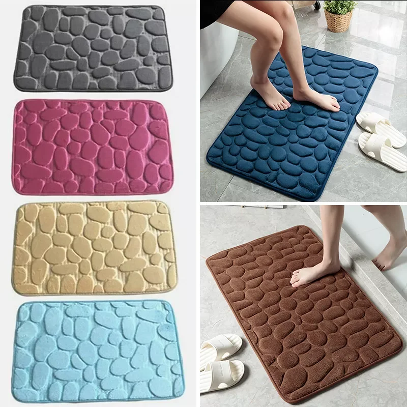 Cobblestone Embossed Bathroom Bath Mat Non-slip Carpets In Wash Basin Bathtub Side Floor Rug Shower Room Doormat Memory Foam Pad
Cobblestone Embossed Bathroom Bath Mat Non-slip Carpets In Wash Basin Bathtub Side Floor Rug Shower Room Doormat Memory Foam Pad