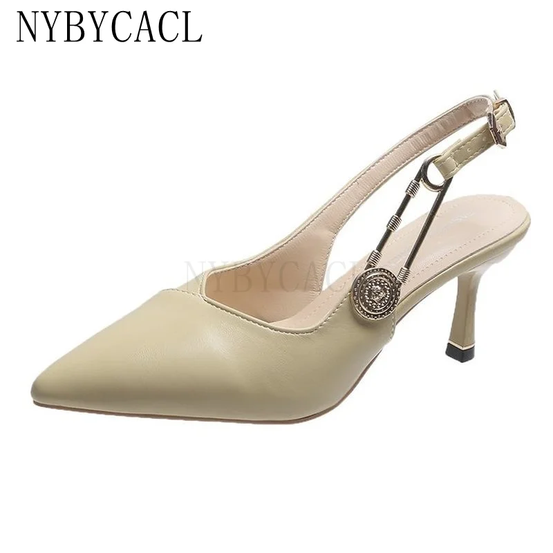 New Korean women's sexy pointed high heels shallow mouth comfortable PU One-button buckle solid color non-slip high-heeled shoes
New Korean women's sexy pointed high heels shallow mouth comfortable PU One-button buckle solid color non-slip high-heeled shoes