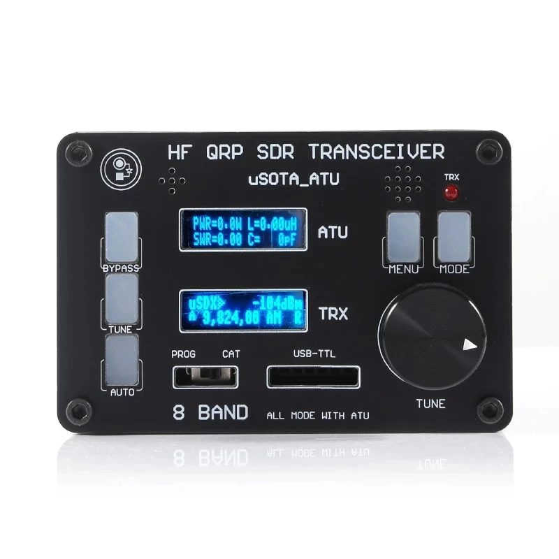 USOTA-ATU USDX SDR трансивер 8 полос радиостанция HF Ham QRP приемопередатчик непрерывного действия ATU-100 антенна тюнер двойной экран дисплей
USOTA-ATU USDX SDR трансивер 8 полос радиостанция HF Ham QRP приемопередатчик непрерывного действия ATU-100 антенна тюнер двойной экран дисплей