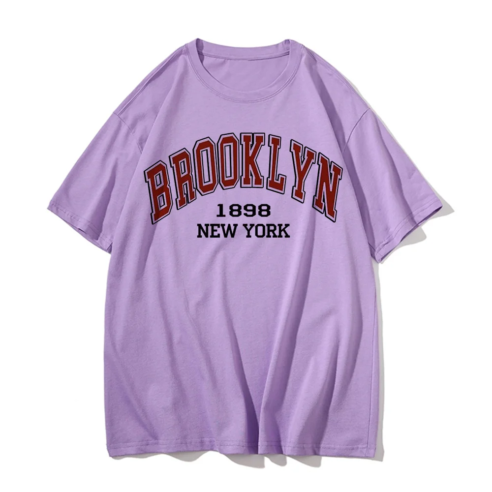 BROOKLYN 1898 NEW YORK Women Funny T shirt Summer Top Printed Harajuku Korean Clothes Oversized camiseta tee shirt femme Tops
BROOKLYN 1898 NEW YORK Women Funny T shirt Summer Top Printed Harajuku Korean Clothes Oversized camiseta tee shirt femme Tops