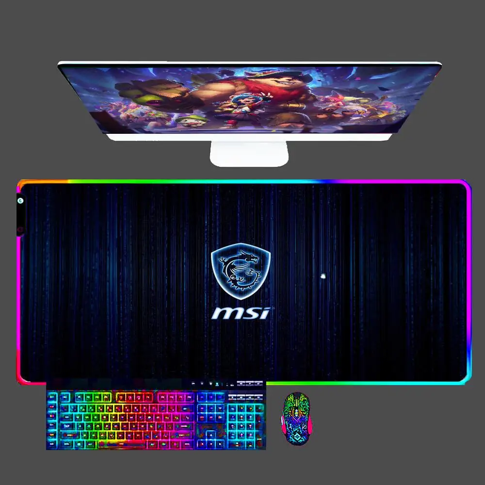 LED Large Mouse Pad MSI XXL PC RGB Non-Slip Desk Mat Gamer Office Carpet Keyboard Table Gaming Accessories Waterproof Mousepad
LED Large Mouse Pad MSI XXL PC RGB Non-Slip Desk Mat Gamer Office Carpet Keyboard Table Gaming Accessories Waterproof Mousepad