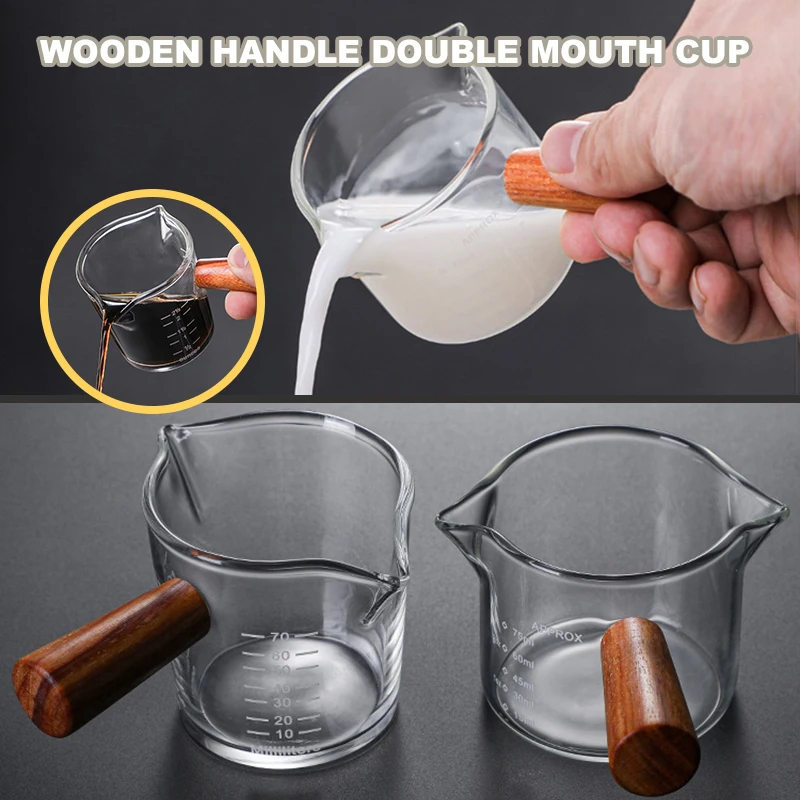 Heat-resistant Glass Measuring Cup With Scale Portable Wooden Handle Coffee Milks Cup High Home Kitchen Measuring Cup
Heat-resistant Glass Measuring Cup With Scale Portable Wooden Handle Coffee Milks Cup High Home Kitchen Measuring Cup