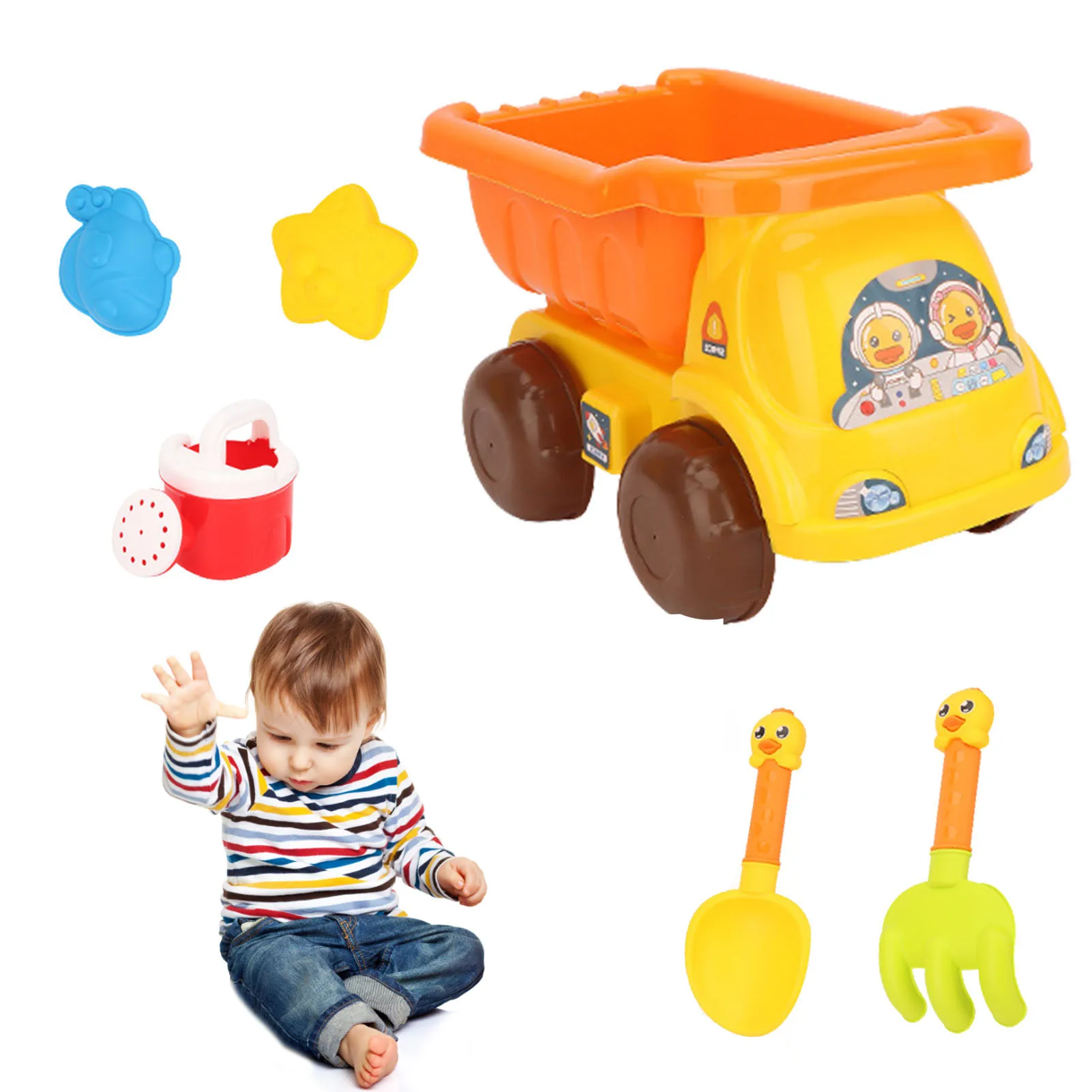 Набор забавных песчаных игрушек для пляжа, летних игр, детская углубительная лопата, детская форма для пляжных игр на открытом воздухе, порт... 
Набор забавных песчаных игрушек для пляжа, летних игр, детская углубительная лопата, детская форма для пляжных игр на открытом воздухе, порт...