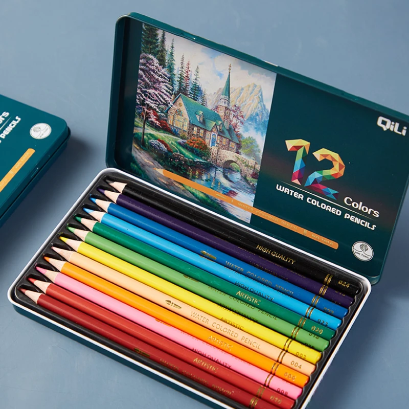 Color Pencils Set Water Soluble 12/24 Pcs Metal Box Professional Drawing Pencil Graphite School Art school Supplies Stationery
Color Pencils Set Water Soluble 12/24 Pcs Metal Box Professional Drawing Pencil Graphite School Art school Supplies Stationery