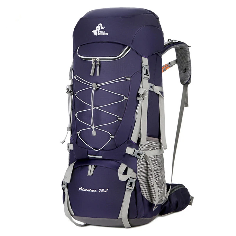 

75L Outdoor Mountaineering Backpack Water-resistant Climbing Bag Large Capacity Hiking Rucksack Camping Trekking Sports Knapsack