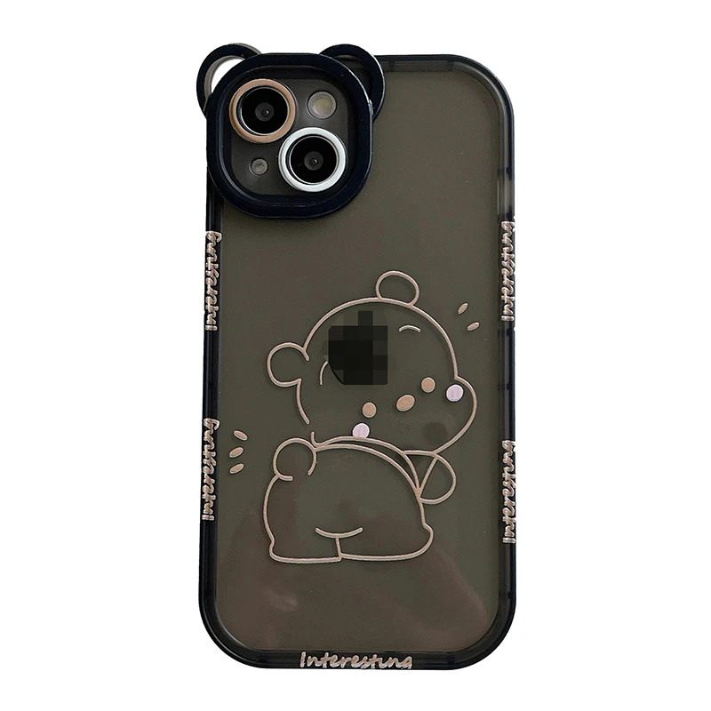 Line Bear Transparent Black Phone Case For Iphone 12 13 12Pro 14 11 Pro X Xs Max Cute Cases For Iphone 14Plus 13Pro Soft Cover
Line Bear Transparent Black Phone Case For Iphone 12 13 12Pro 14 11 Pro X Xs Max Cute Cases For Iphone 14Plus 13Pro Soft Cover