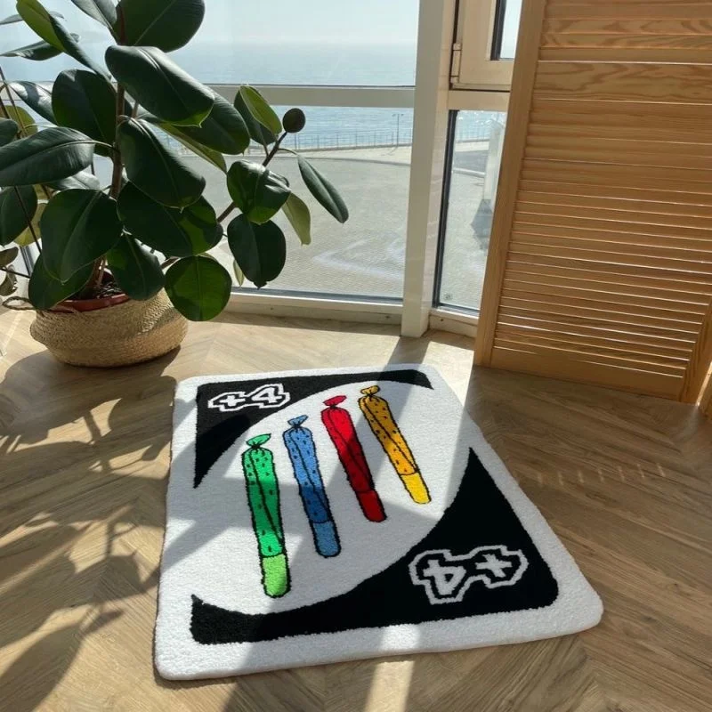 UNO Reverse Card Doormat Fluffy Tufted Soft Area Rug Rectangle Thickened Antislip Carpet Living Room Bedroom Bedside Floor Mat
UNO Reverse Card Doormat Fluffy Tufted Soft Area Rug Rectangle Thickened Antislip Carpet Living Room Bedroom Bedside Floor Mat