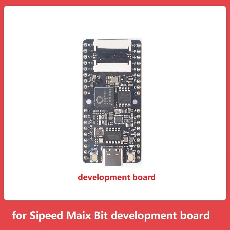 For Sipeed Maix Bit RISC-V Dual Core 64Bit AI+LOT K210 Development Board 8M Byte SRAM QVGA@60Fps/VGA@30Fps Inline Panel
For Sipeed Maix Bit RISC-V Dual Core 64Bit AI+LOT K210 Development Board 8M Byte SRAM QVGA@60Fps/VGA@30Fps Inline Panel