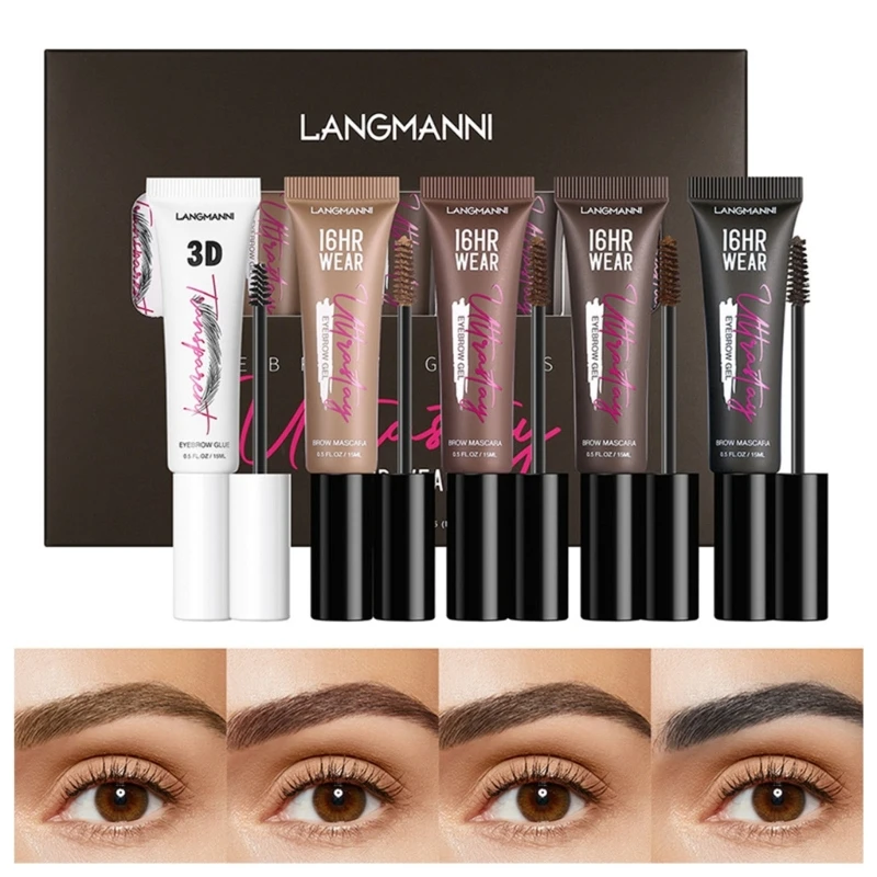 Тонированный гель для бровей тонировка Тушь для бровей водостойкая, защита от пота окрашивание бровей, гель для бровей Крем для длительного макияжа бровей