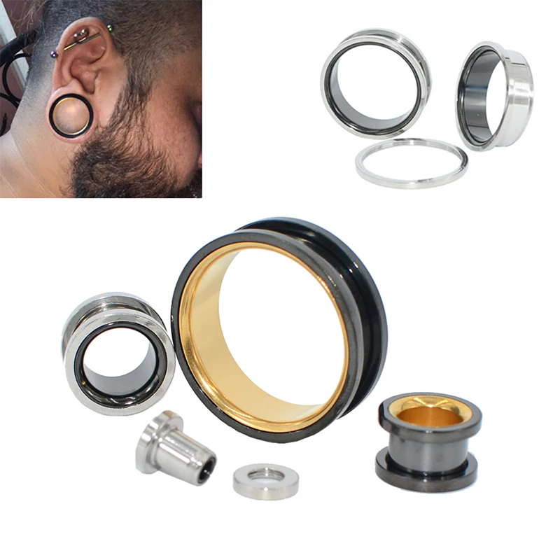 Surgical Steel Ear Flesh Tunnel Plugs Anodized Without Thread Double Flared Hollow Screw Ear Expander Gauge Body Jewelry
Surgical Steel Ear Flesh Tunnel Plugs Anodized Without Thread Double Flared Hollow Screw Ear Expander Gauge Body Jewelry