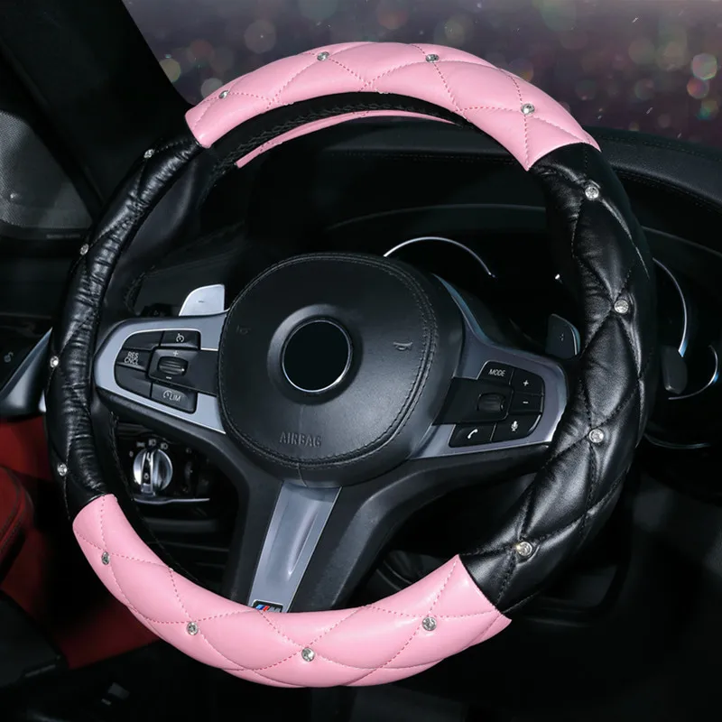 New Steering Wheel Cover Car Steering Wheel Handle Cover Ladies Diamond Car Interior Decoration Supplies Fashion Handle Cover
New Steering Wheel Cover Car Steering Wheel Handle Cover Ladies Diamond Car Interior Decoration Supplies Fashion Handle Cover