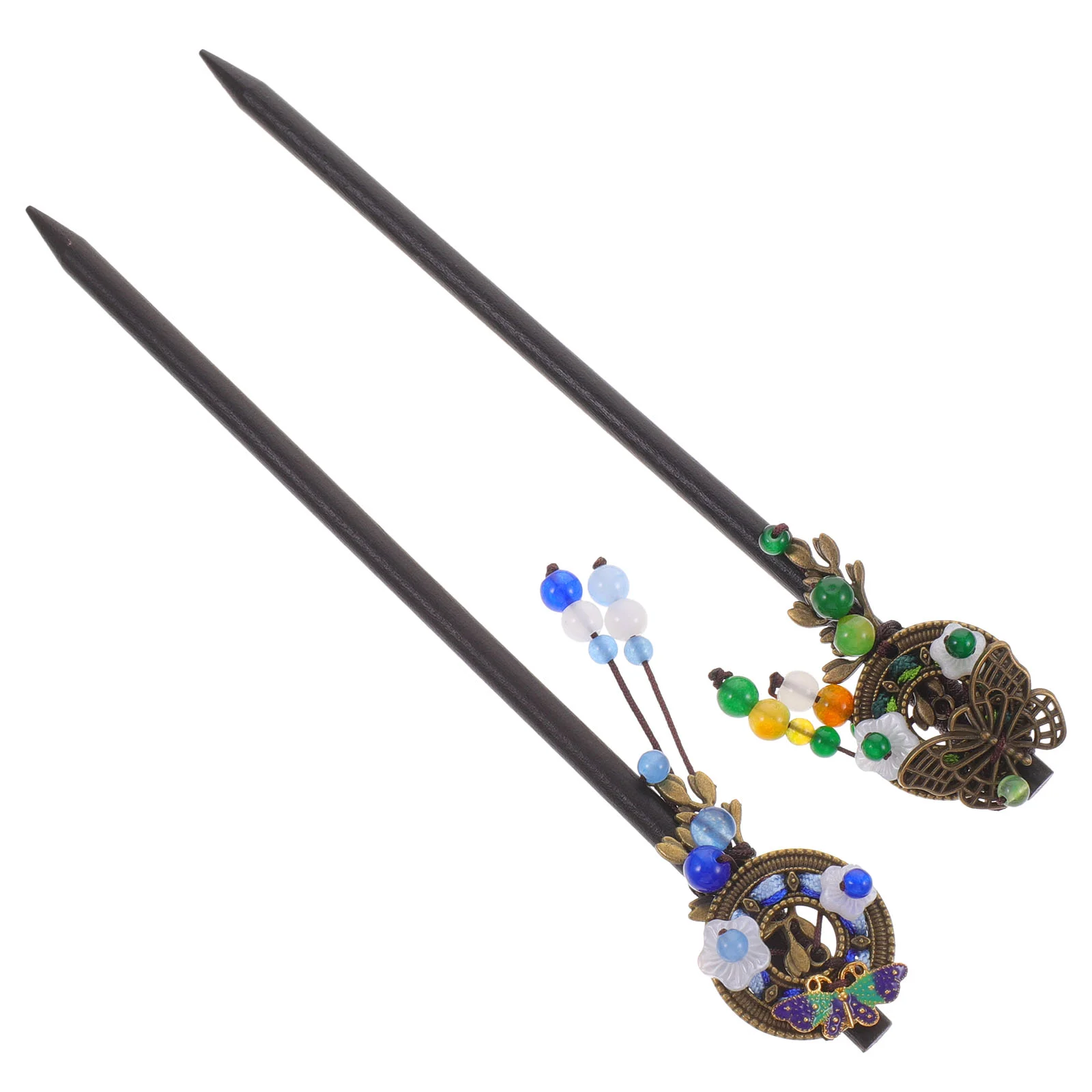 2 шт., винтажные палочки для волос
2 шт., винтажные палочки для волос