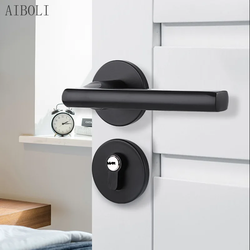 Black Modern Minimalist Mute Bedroom Door Lock Room Interior Wooden Door Lock Split Lock Home Improvement Hardware Lock
Black Modern Minimalist Mute Bedroom Door Lock Room Interior Wooden Door Lock Split Lock Home Improvement Hardware Lock