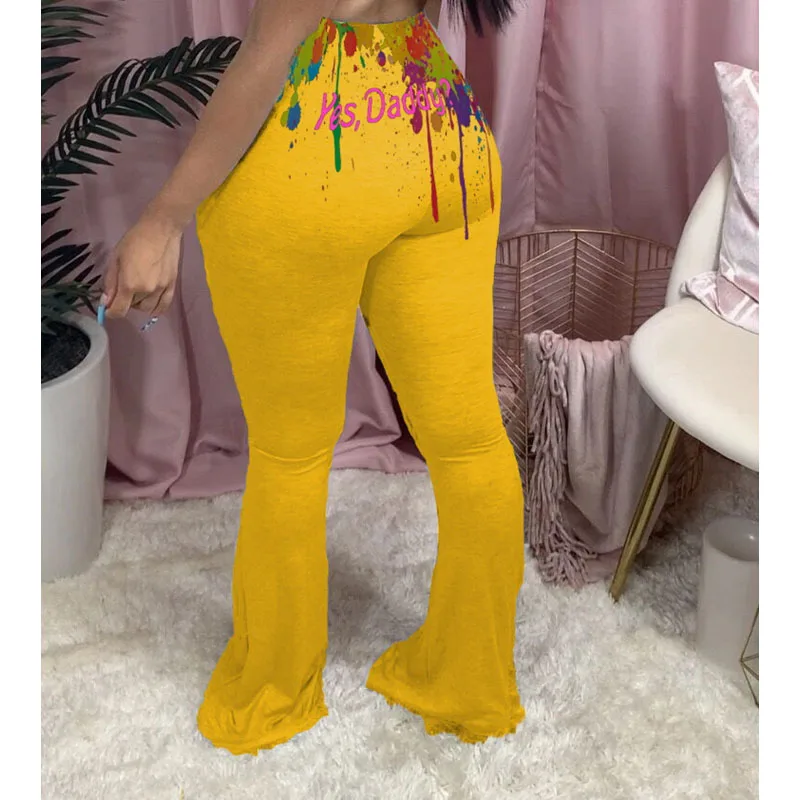Women Clothing Spring Fall Trendy Graffiti Print Sexy Flared Pants Overalls Club Outfits Y2k Clothes Streetwear Wholesale Items
Women Clothing Spring Fall Trendy Graffiti Print Sexy Flared Pants Overalls Club Outfits Y2k Clothes Streetwear Wholesale Items