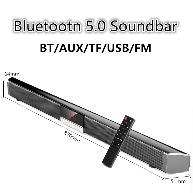 40W TV Soundbar Wireless Bluetooth Home theater DSP Surround Soundbar for Computer TV Speaker music system center Caixa de som
40W TV Soundbar Wireless Bluetooth Home theater DSP Surround Soundbar for Computer TV Speaker music system center Caixa de som