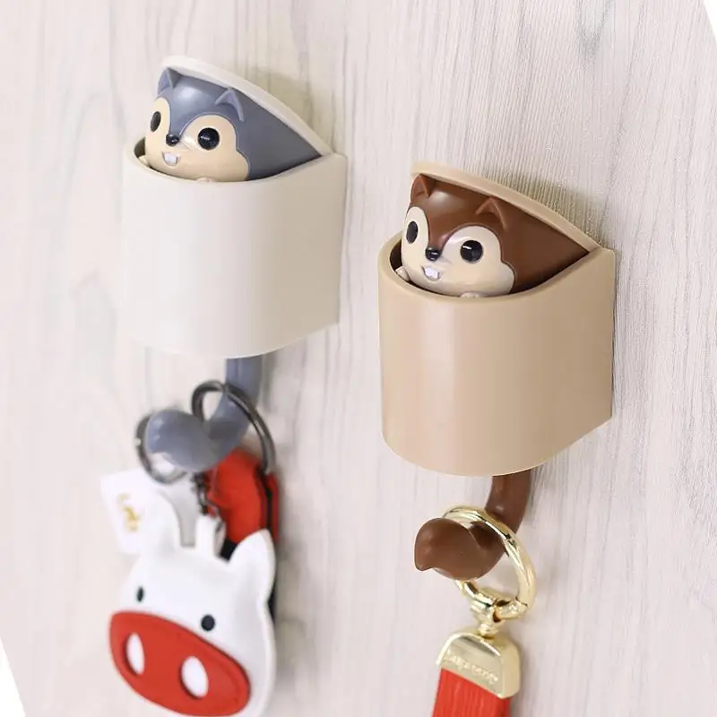 Creative Squirrel Cartoon Hooks Punch-Free Cute Funny Wall Hook Door Back Decorative Home Key Hooks Bathroom Kitchen Accessories
Creative Squirrel Cartoon Hooks Punch-Free Cute Funny Wall Hook Door Back Decorative Home Key Hooks Bathroom Kitchen Accessories