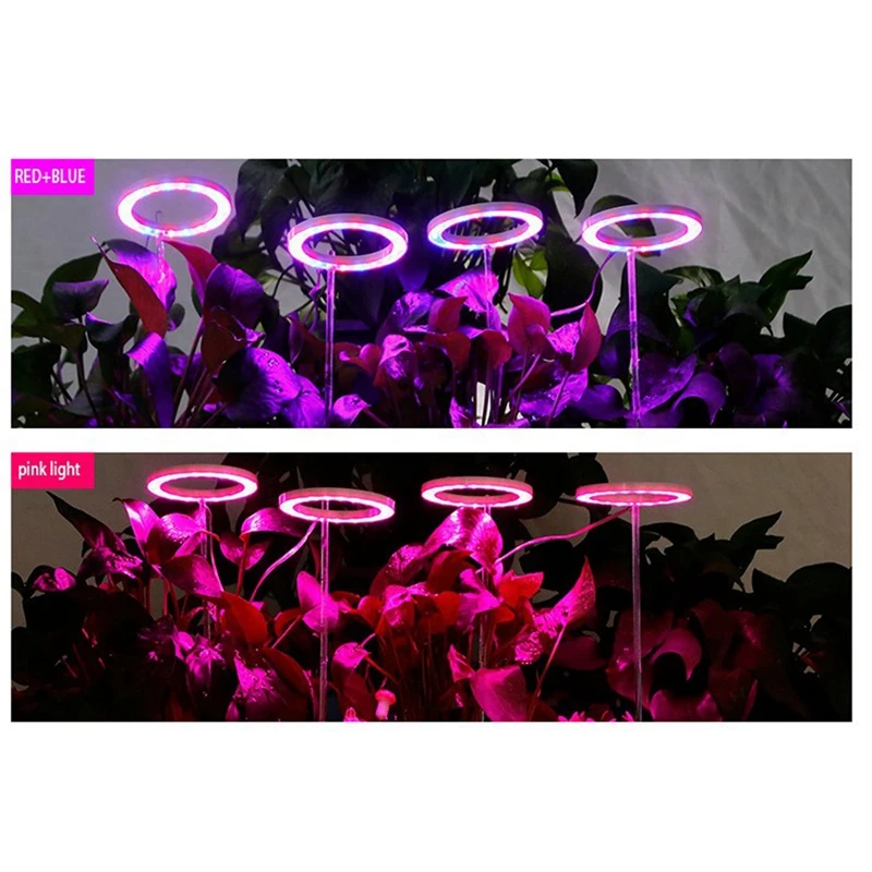 Indoor Grow Lights, Red Blue Full Spectrum LED Grow Lights USB Grow Lights Grow Lights, 8/12/16 Hour Timer (4 Rings)
Indoor Grow Lights, Red Blue Full Spectrum LED Grow Lights USB Grow Lights Grow Lights, 8/12/16 Hour Timer (4 Rings)
