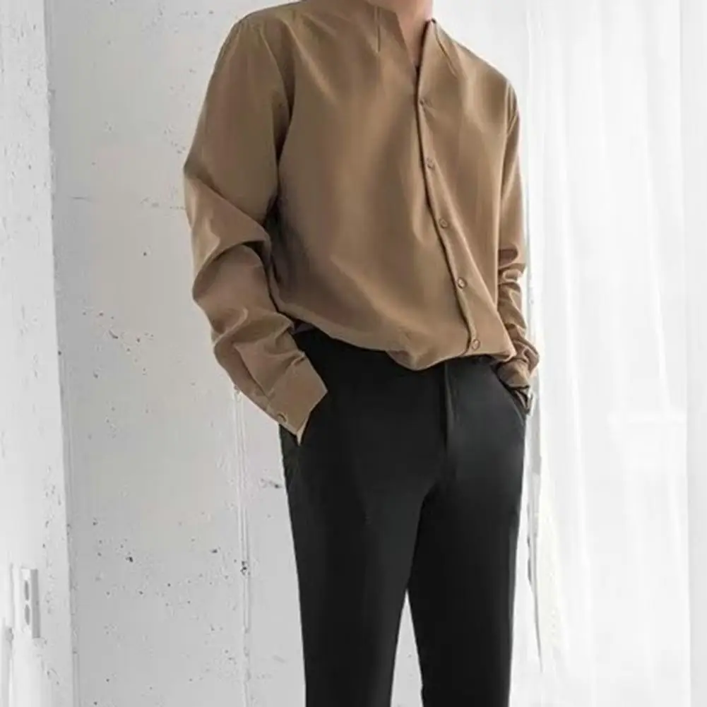 Office Shirt Long Sleeve Colorfast Workwear Spring Autumn Pure Color Men Shirt Men Shirt Daily Clothing
Office Shirt Long Sleeve Colorfast Workwear Spring Autumn Pure Color Men Shirt Men Shirt Daily Clothing
