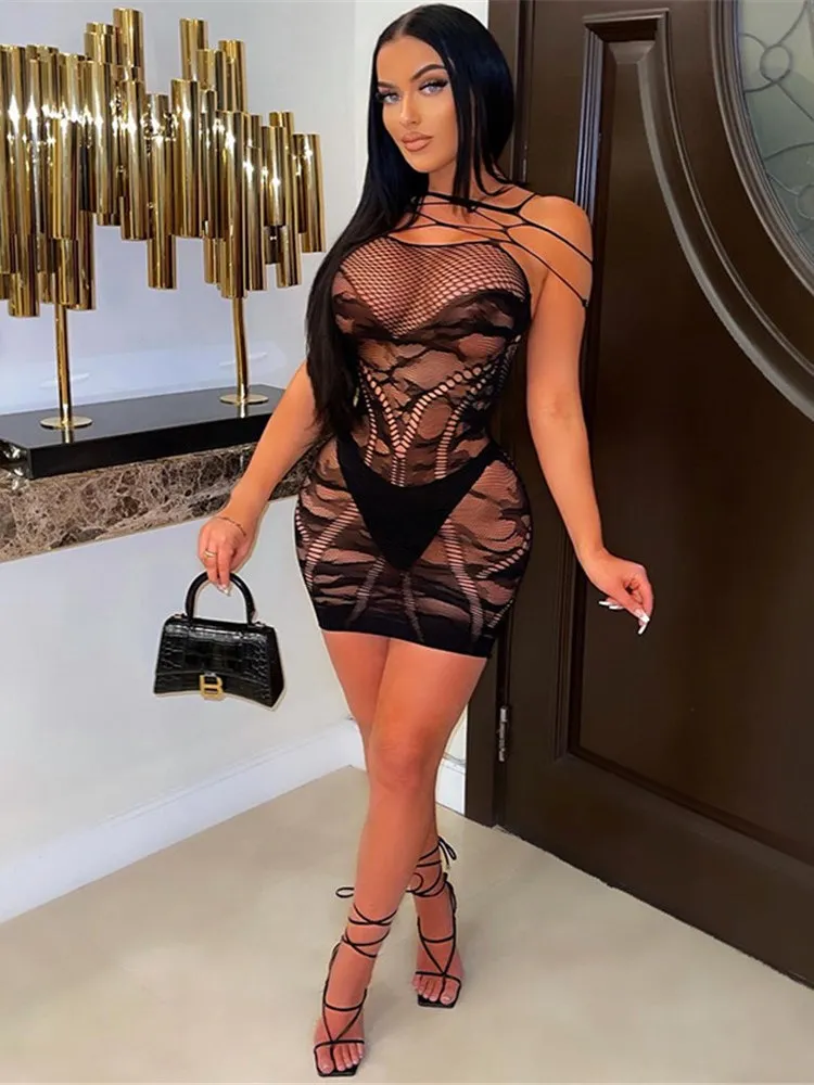 FQLWL Summer Sexy Bodycon Mesh Dresses For Women 2022 See Though Black Mini Dress Hollow Out Sleeveless Party Dresses Female
FQLWL Summer Sexy Bodycon Mesh Dresses For Women 2022 See Though Black Mini Dress Hollow Out Sleeveless Party Dresses Female