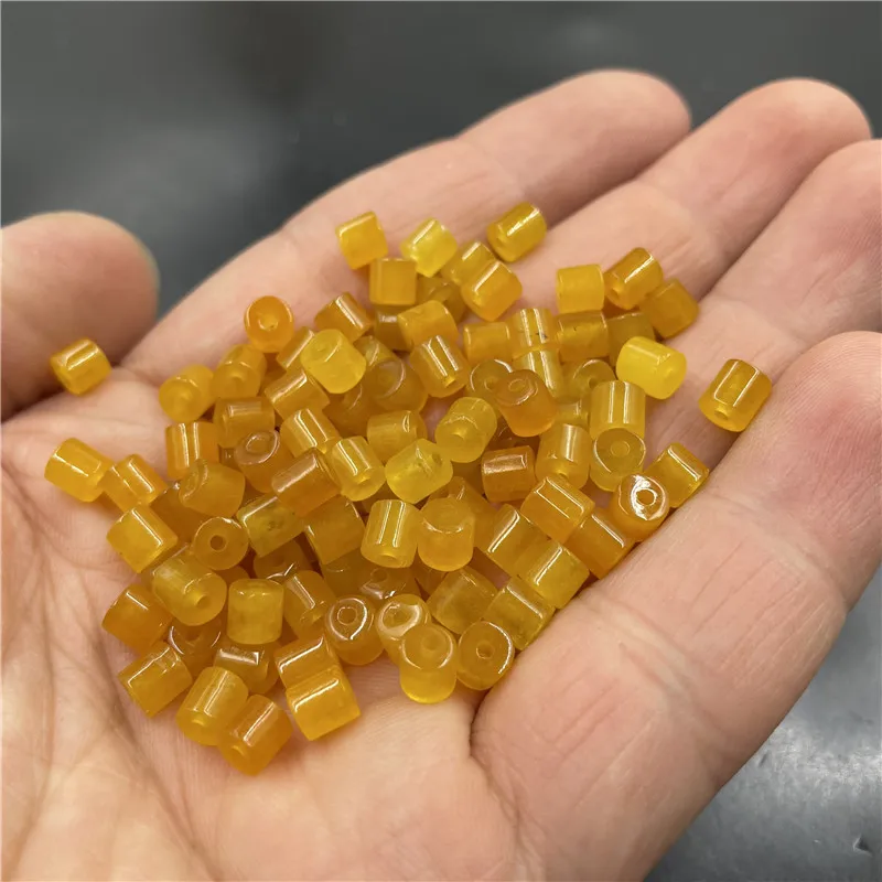 4.5mm Natural Yellow Jade Barrel Beads For Jewelry Making Diy String Bracelet Beaded Necklace Charms Myanmar Jadeite Accessories
4.5mm Natural Yellow Jade Barrel Beads For Jewelry Making Diy String Bracelet Beaded Necklace Charms Myanmar Jadeite Accessories