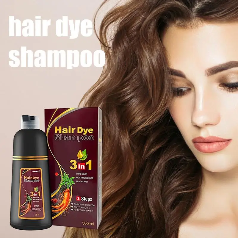500ml Organic Natural Fast Hair Dye Black & Brown Shampoo Plant Essence Hair Color Dye 3-in-1 Shampoo For Cover Gray White Hair
500ml Organic Natural Fast Hair Dye Black & Brown Shampoo Plant Essence Hair Color Dye 3-in-1 Shampoo For Cover Gray White Hair