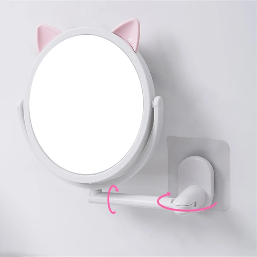 1Pcs Cat Ear Makeup Mirror Self-Adhesive Wall Mount Swivel Vanity Mirror for Bathroom Bedroom Gift for Girls Women Makeup Mirro
1Pcs Cat Ear Makeup Mirror Self-Adhesive Wall Mount Swivel Vanity Mirror for Bathroom Bedroom Gift for Girls Women Makeup Mirro