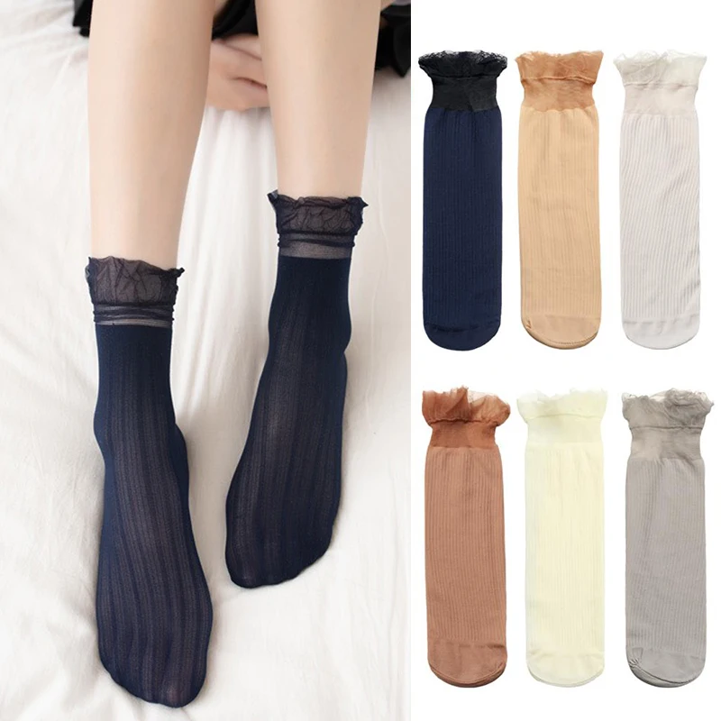 Women Summer Transparent Mesh Glass Silk Socks Thin Crystal Lace Solid Sock for Ladies New Elastic Sexy Ultrathin Socks
Women Summer Transparent Mesh Glass Silk Socks Thin Crystal Lace Solid Sock for Ladies New Elastic Sexy Ultrathin Socks