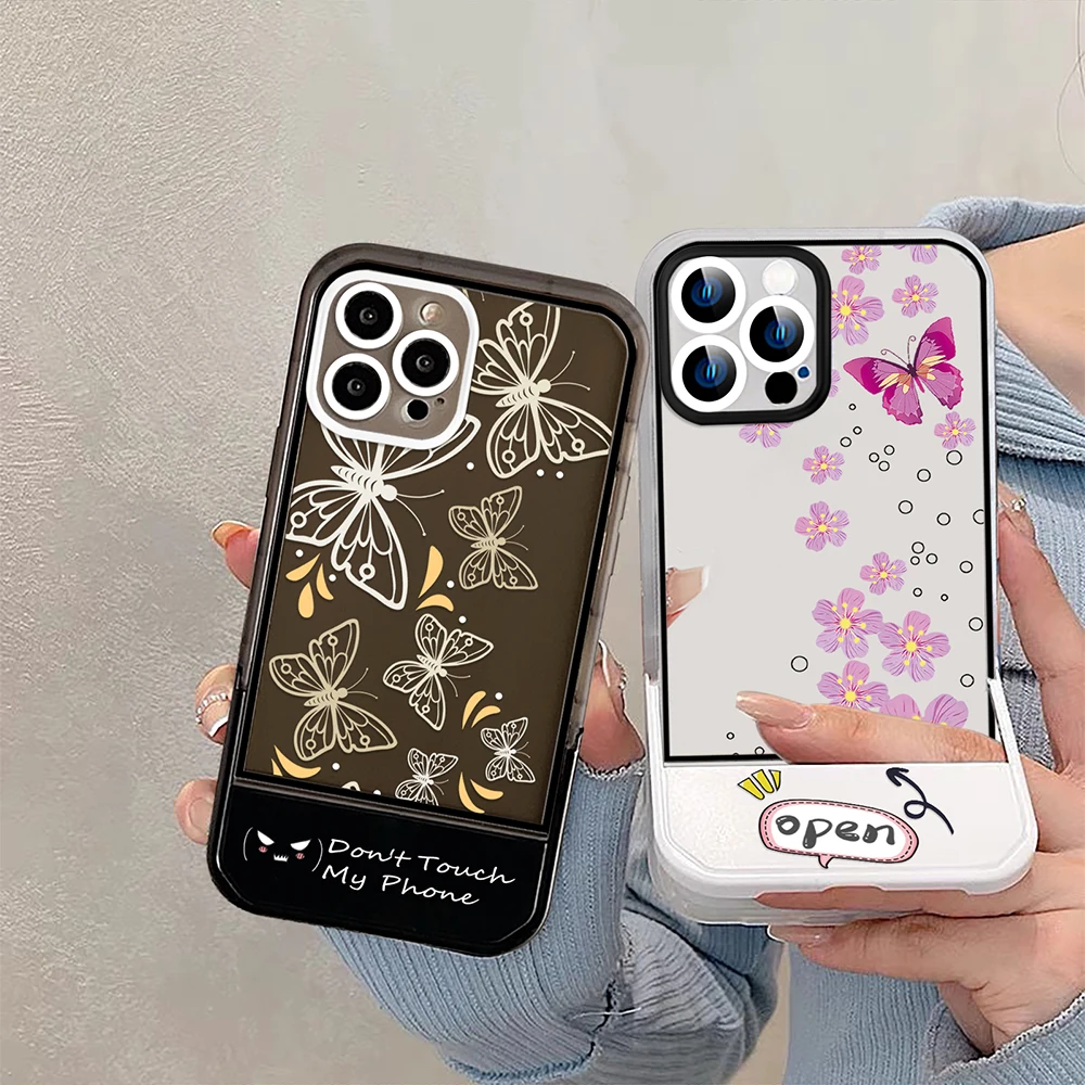 Butterfly Stand Holder Case for iPhone 14ProMax 14Plus 13 12 11 Pro Max Luxury Transparent Soft Silicone Coque Capa Back Cover
Butterfly Stand Holder Case for iPhone 14ProMax 14Plus 13 12 11 Pro Max Luxury Transparent Soft Silicone Coque Capa Back Cover