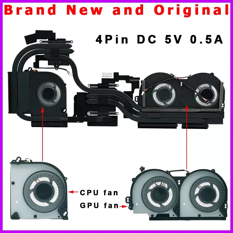 NEW CPU GPU Cooling Heatsink thermal Fan Cooler Radiator for Clevo P960 P970 P960RC P970RC P970RD P970RF P970RN P970ED P970NC
NEW CPU GPU Cooling Heatsink thermal Fan Cooler Radiator for Clevo P960 P970 P960RC P970RC P970RD P970RF P970RN P970ED P970NC