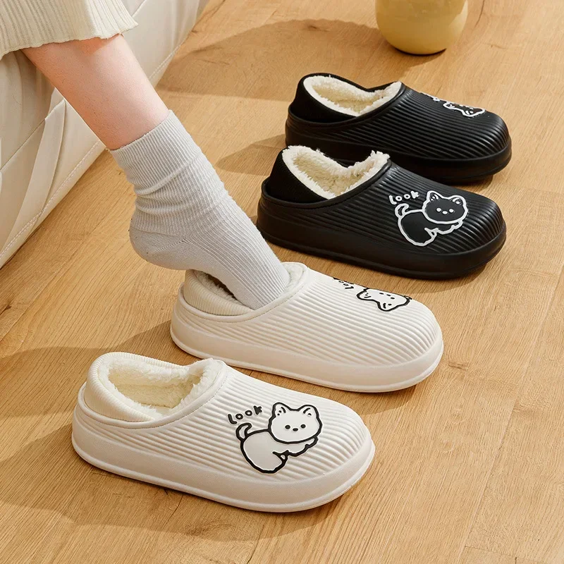 Winter Cozy Platform Man Women Slippers Fur Home Cotton Shoes Plush Waterproof Outdoor Fashion Minimalism Slippers Non-Slip Shoe
Winter Cozy Platform Man Women Slippers Fur Home Cotton Shoes Plush Waterproof Outdoor Fashion Minimalism Slippers Non-Slip Shoe