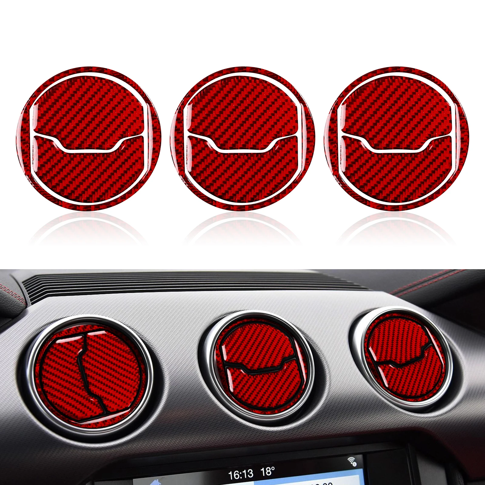 For Ford Mustang GT 2015 2016 2017 2018 2019 2021 Accessories Carbon Fiber Car Interior Air Condition Vent Outlet Sticker Decal
For Ford Mustang GT 2015 2016 2017 2018 2019 2021 Accessories Carbon Fiber Car Interior Air Condition Vent Outlet Sticker Decal