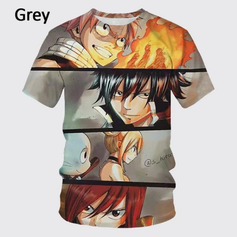 Men Women Anime Fairy Tail 3d Print T-shirt Summer Fashion Casual Short Sleeves Cool Boy Girl Tops Tshirt Breathable Comfy Tees
Men Women Anime Fairy Tail 3d Print T-shirt Summer Fashion Casual Short Sleeves Cool Boy Girl Tops Tshirt Breathable Comfy Tees