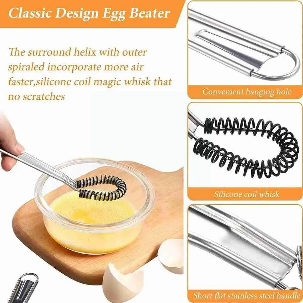 Стальной мини кухонный инструмент для яиц венчик ручной пенообразователь блендер для кофе молока пенообразователь соус пружинный кремовы...
Стальной мини кухонный инструмент для яиц венчик ручной пенообразователь блендер для кофе молока пенообразователь соус пружинный кремовы...