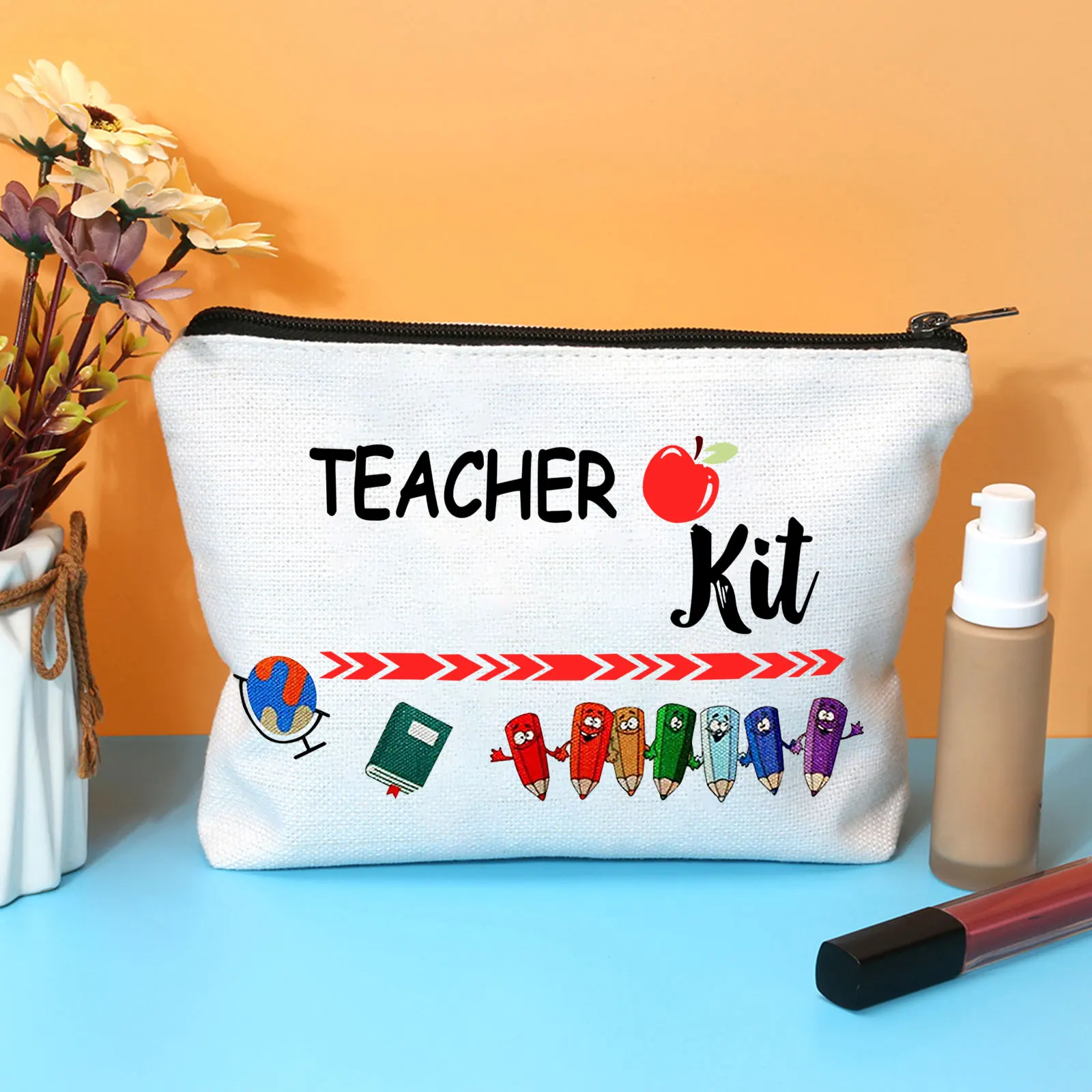 Women Cosmetic Bag Teachers Letters Print Handbags Purse Zipper Check Foldable Makeup Pouch Cosmetic Bags Organizer
Women Cosmetic Bag Teachers Letters Print Handbags Purse Zipper Check Foldable Makeup Pouch Cosmetic Bags Organizer