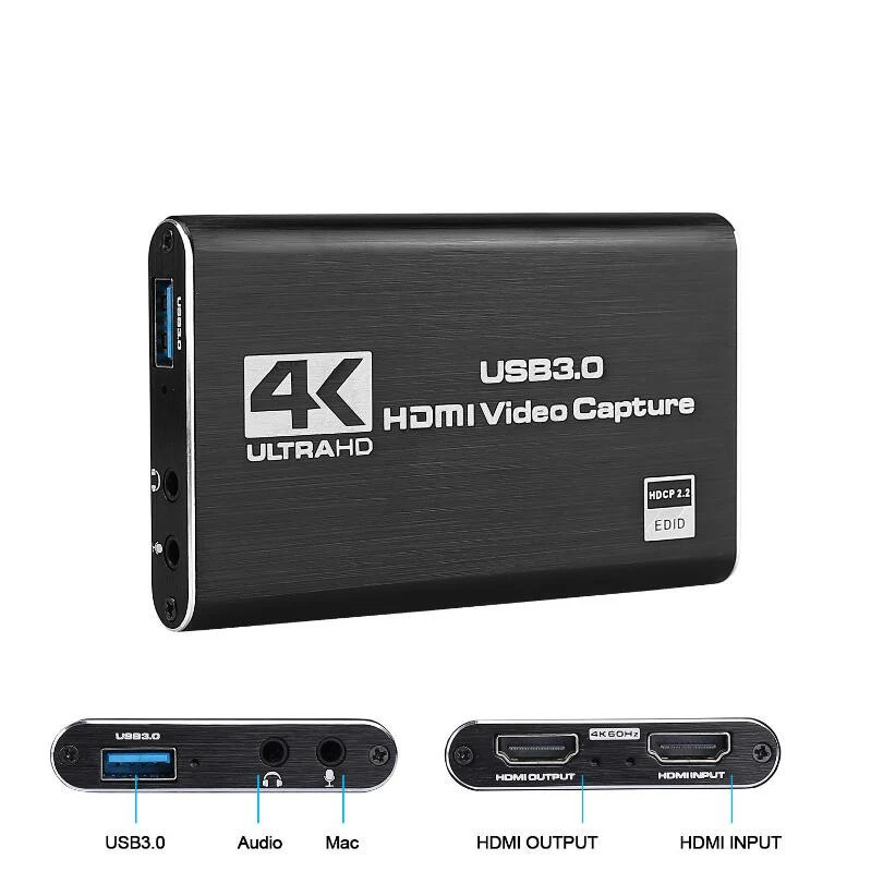 USB-Карта видеозахвата в реальном времени, 1080P, 4K, компьютерная Карта видеозахвата высокого разрешения USB 3,0
USB-Карта видеозахвата в реальном времени, 1080P, 4K, компьютерная Карта видеозахвата высокого разрешения USB 3,0