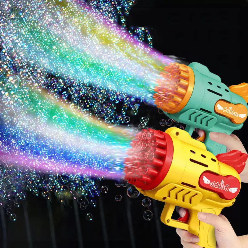 Electric Automatic Toys Kids 29 Holes Bubble Gun Maker Bubble Machine Auto For Baby Bath Soap Cute With Light LED
Electric Automatic Toys Kids 29 Holes Bubble Gun Maker Bubble Machine Auto For Baby Bath Soap Cute With Light LED