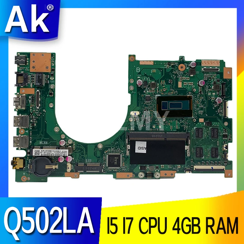Q502LA материнская плата для ноутбука I5 I7 CPU 4 Гб RAM для Asus Q502LAB Q502LA Q502L материнская плата для ноутбука
Q502LA материнская плата для ноутбука I5 I7 CPU 4 Гб RAM для Asus Q502LAB Q502LA Q502L материнская плата для ноутбука
