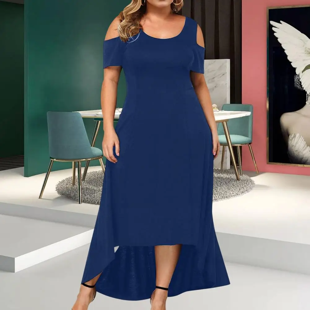 Popular Women Dress Thin Party Dress O Neck Big Hem Crew Neck Maxi Dress Pullover
Popular Women Dress Thin Party Dress O Neck Big Hem Crew Neck Maxi Dress Pullover