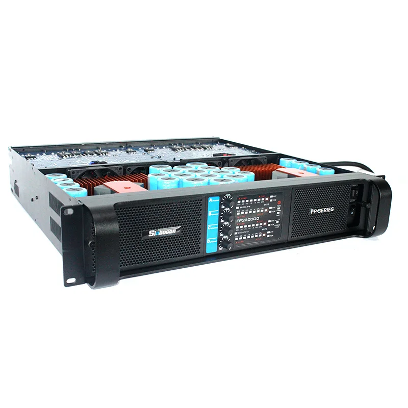 Sinbosen amplifier 10000 watts professional power 4 channels FP22000Q outdoor power amplifier
Sinbosen amplifier 10000 watts professional power 4 channels FP22000Q outdoor power amplifier