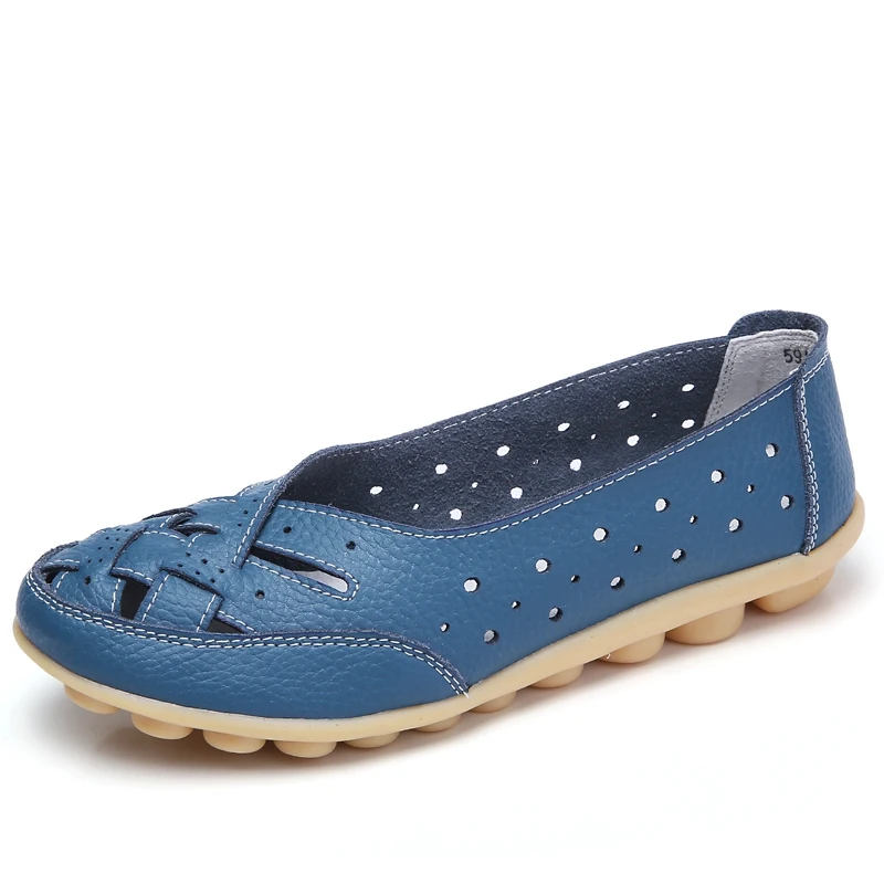 Cut Outs Summer Women's Casual Shoes Leather Woman Flats Slip On Female Loafers Lady Boat Shoe Big Size 35-44
Cut Outs Summer Women's Casual Shoes Leather Woman Flats Slip On Female Loafers Lady Boat Shoe Big Size 35-44