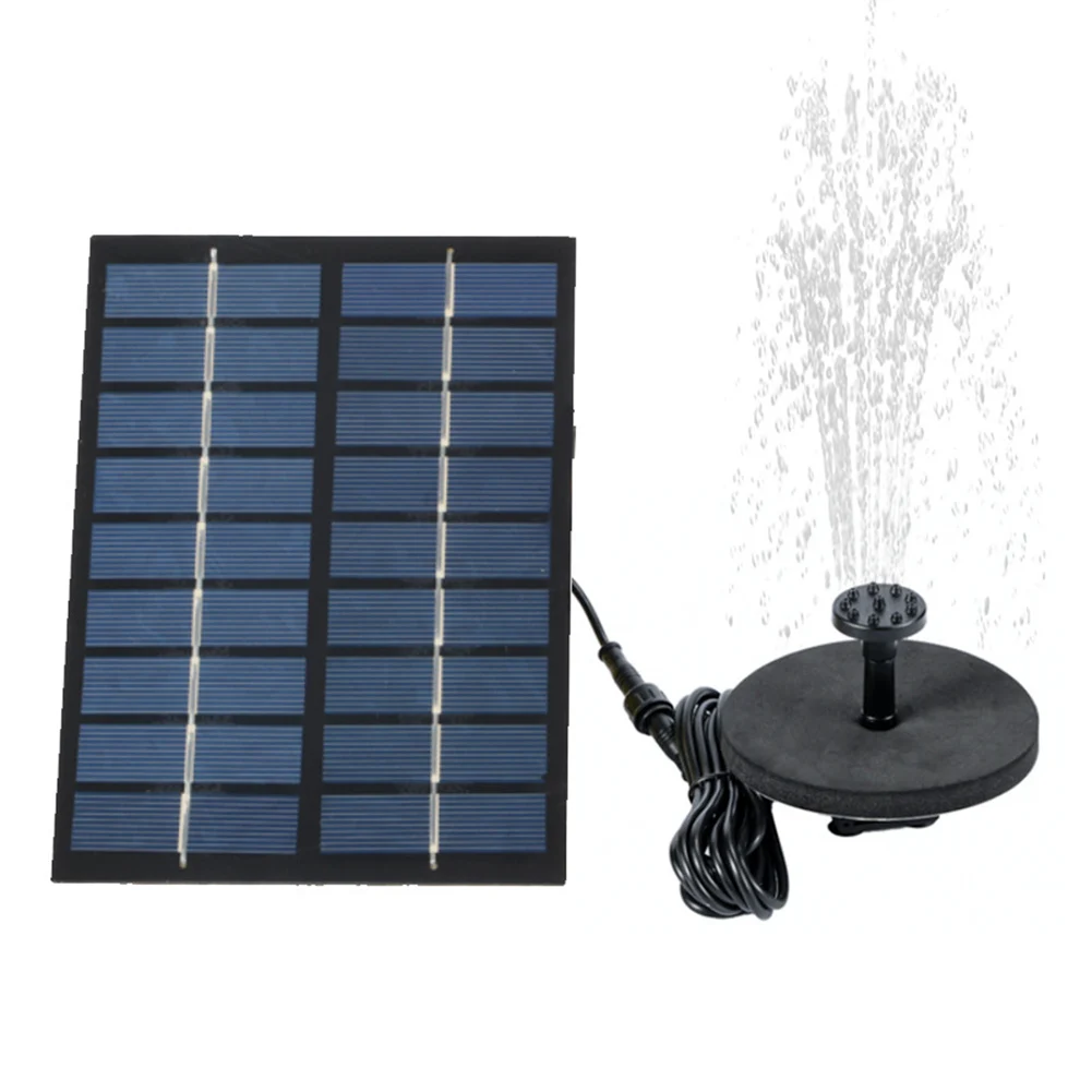 2.5W Floating Solar Fountain Pump with 6 Nozzles Solar Powered Water Fountain for Bird Bath Garden Pools Ponds Fish Tanks
2.5W Floating Solar Fountain Pump with 6 Nozzles Solar Powered Water Fountain for Bird Bath Garden Pools Ponds Fish Tanks