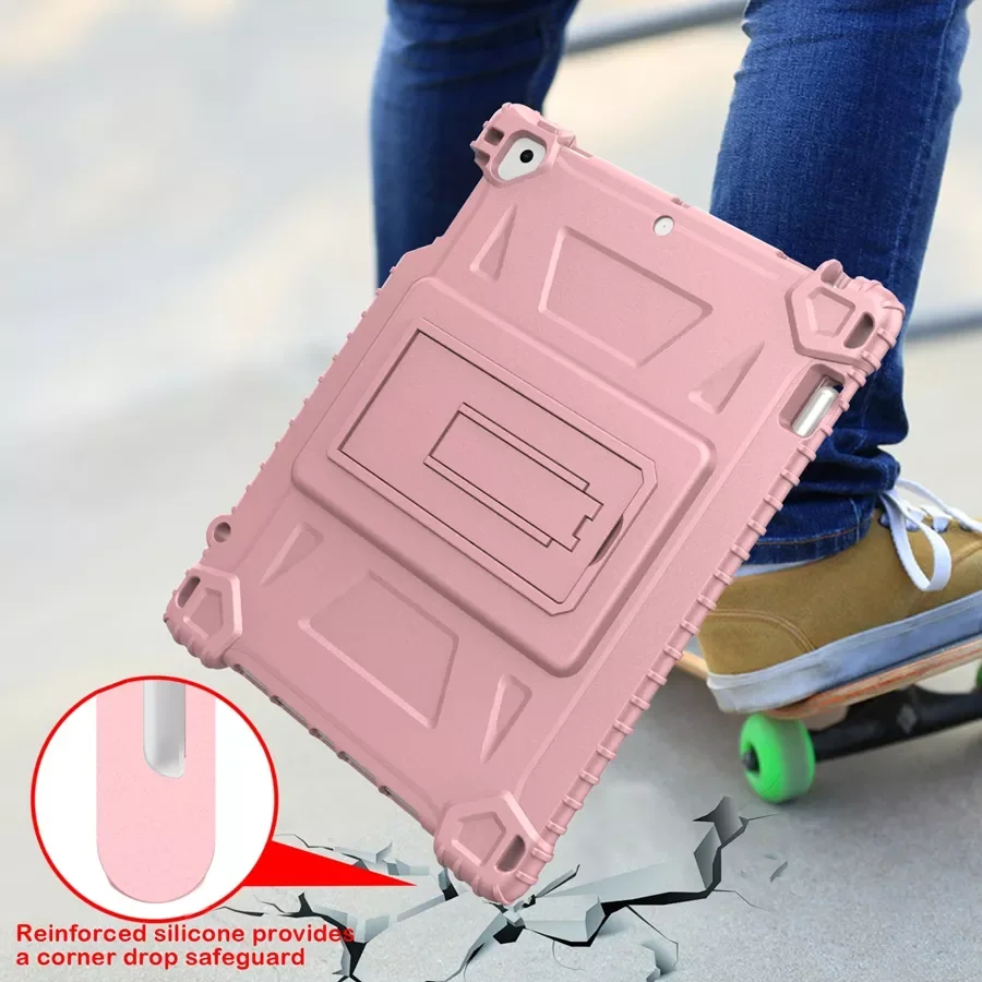 Protective Case For Ipad Pro 9.7" Silicone Full-body Cover With Kickstand For IPad 2 3 4 9.7 IPad 5 IPad 6 IPad 9.7" 2
Protective Case For Ipad Pro 9.7" Silicone Full-body Cover With Kickstand For IPad 2 3 4 9.7 IPad 5 IPad 6 IPad 9.7" 2